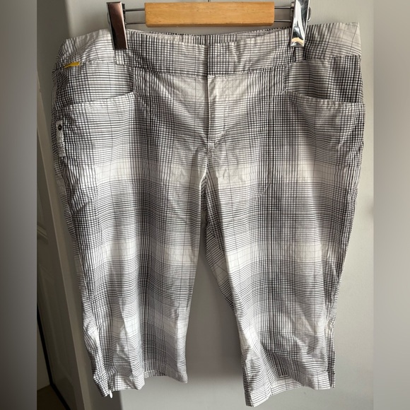 Black and White Plaid Shorts - Picture 1 of 2